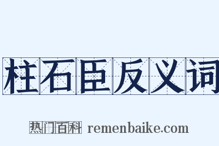 柱石臣反义词是什么意思的图片